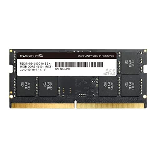 TEAMGROUP Elite DDR5 16GB 4800MHz SO-DIMM Laptop RAM Module | 1.1V Non-ECC Unbuffered 262-Pin thumbnail 1