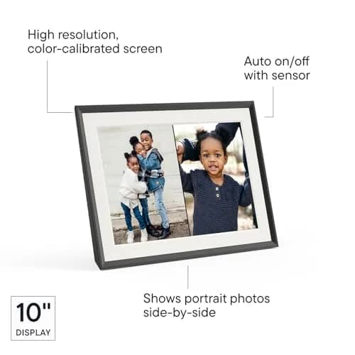 AURA Carver Mat HD Digital Picture Frame 25.65 cm (10.1") | Wirecutter's Best Frame for Gifting thumbnail 4