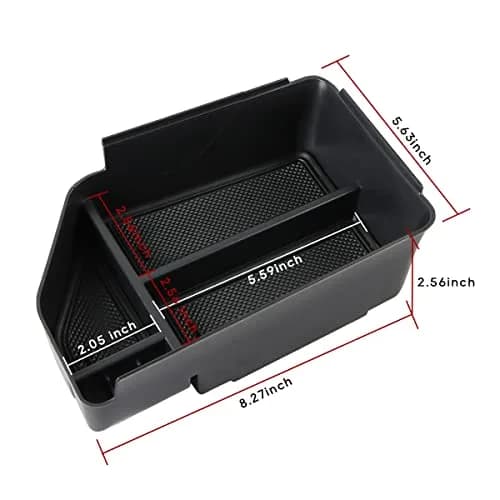 MARCHFA Black Center Console Organizer Tray for Kia EV6 2022-2026 | Fits Armrest Storage Box Insert thumbnail 5
