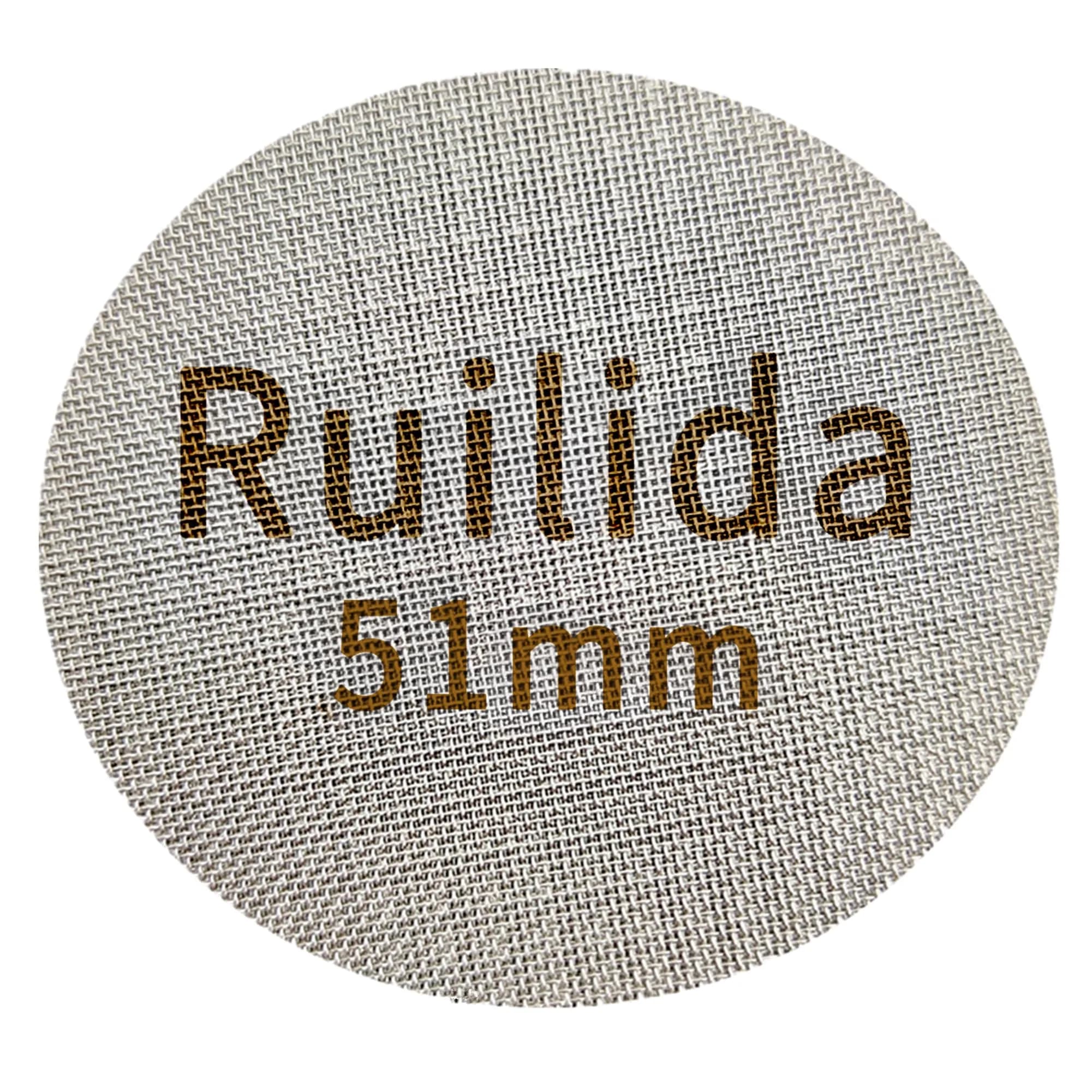 Ruilida Espresso Puck Screen 51mm | Reusable Stainless Steel Filter Plate for Espresso Portafilter (51mm) — 51mm