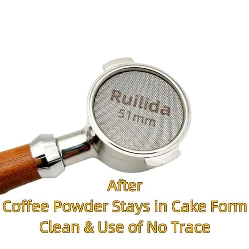 Ruilida Espresso Puck Screen 51mm | Reusable Stainless Steel Filter Plate for Espresso Portafilter (51mm) thumbnail 4
