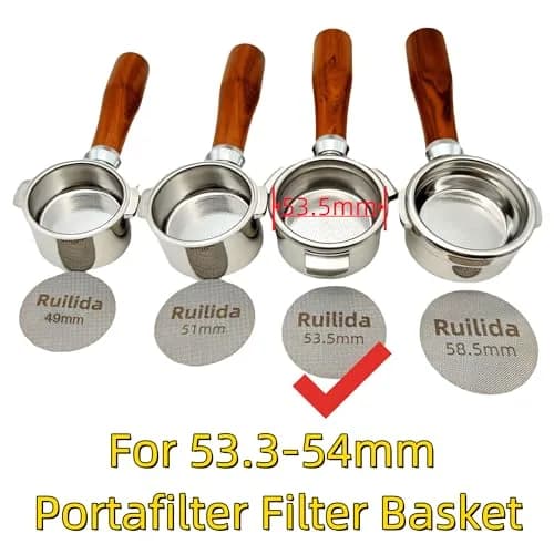 Ruilida Espresso Puck Screen 53.5mm | Reusable Stainless Steel Filter Plate for Espresso Portafilter (53.3-54mm breville) thumbnail 2
