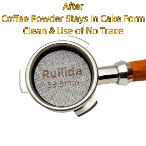 Ruilida Espresso Puck Screen 53.5mm | Reusable Stainless Steel Filter Plate for Espresso Portafilter (53.3-54mm breville) thumbnail 4
