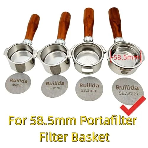 Ruilida Espresso Puck Screen 58.5mm | Reusable 150μm Stainless Steel Filter Plate thumbnail 2