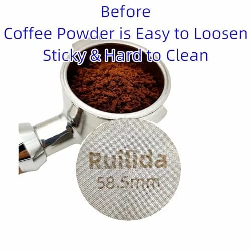 Ruilida Espresso Puck Screen 58.5mm | Reusable 150μm Stainless Steel Filter Plate thumbnail 3
