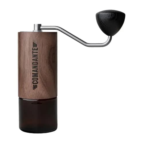 Comandante C40 MK4 Nitro Blade Liquid Amber/Stainless Steel Coffee Grinder, 39mm | Hand Coffee Grinder for Precision Brewing thumbnail 1