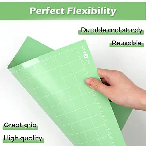HTVRONT Standard Stickiness Cutting Mats 12x12 Inch (30.5x30.5 cm), 2 Pack | Compatible with Cricut Machines thumbnail 5