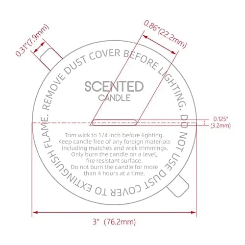 CandMak Candle Dust Covers 160pcs | White Matte 3" Decorative Candle Lid for Candle Making thumbnail 2