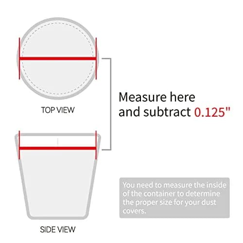 CandMak Candle Dust Covers 160pcs | White Matte 3" Decorative Candle Lid for Candle Making thumbnail 3