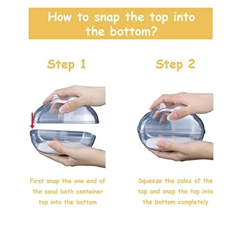 WENRIKO Hamster Sand Bath Container Large 17cm x 11cm x 11cm | Avoids Sand Spills thumbnail 5