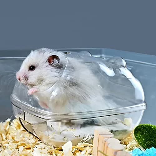 WENRIKO Hamster Sand Bath Container Large 17cm x 11cm x 11cm | Avoids Sand Spills thumbnail 6