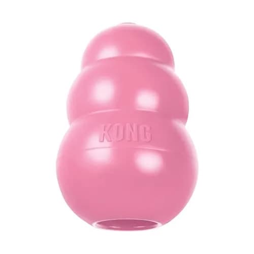 KONG Puppy, Natural Rubber Teething Chew Toy, for XS Puppies, Pink | Gentle, Durable & Interactive Puppy Toy thumbnail 1