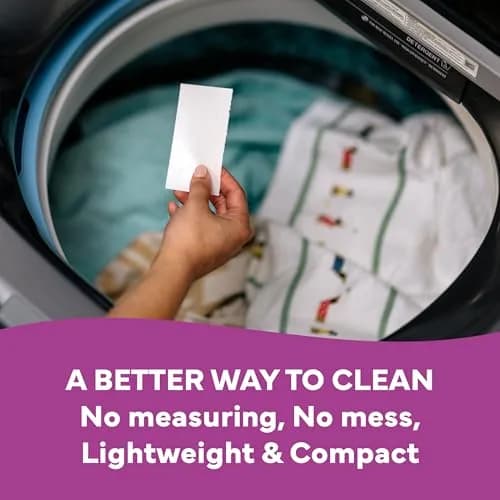 Tru Earth Dry Laundry Detergent Lilac Breeze 64 Strips | Eco-Friendly, Compact & Gentle for Sensitive Skin thumbnail 6