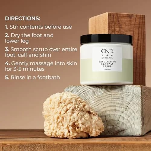 CND Pro Skincare Exfoliating Sea Salt Scrub for Feet | Gentle, Moisturizing, 18 fl oz thumbnail 4