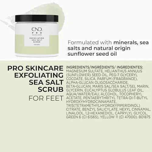 CND Pro Skincare Exfoliating Sea Salt Scrub for Feet | Gentle, Moisturizing, 18 fl oz thumbnail 6