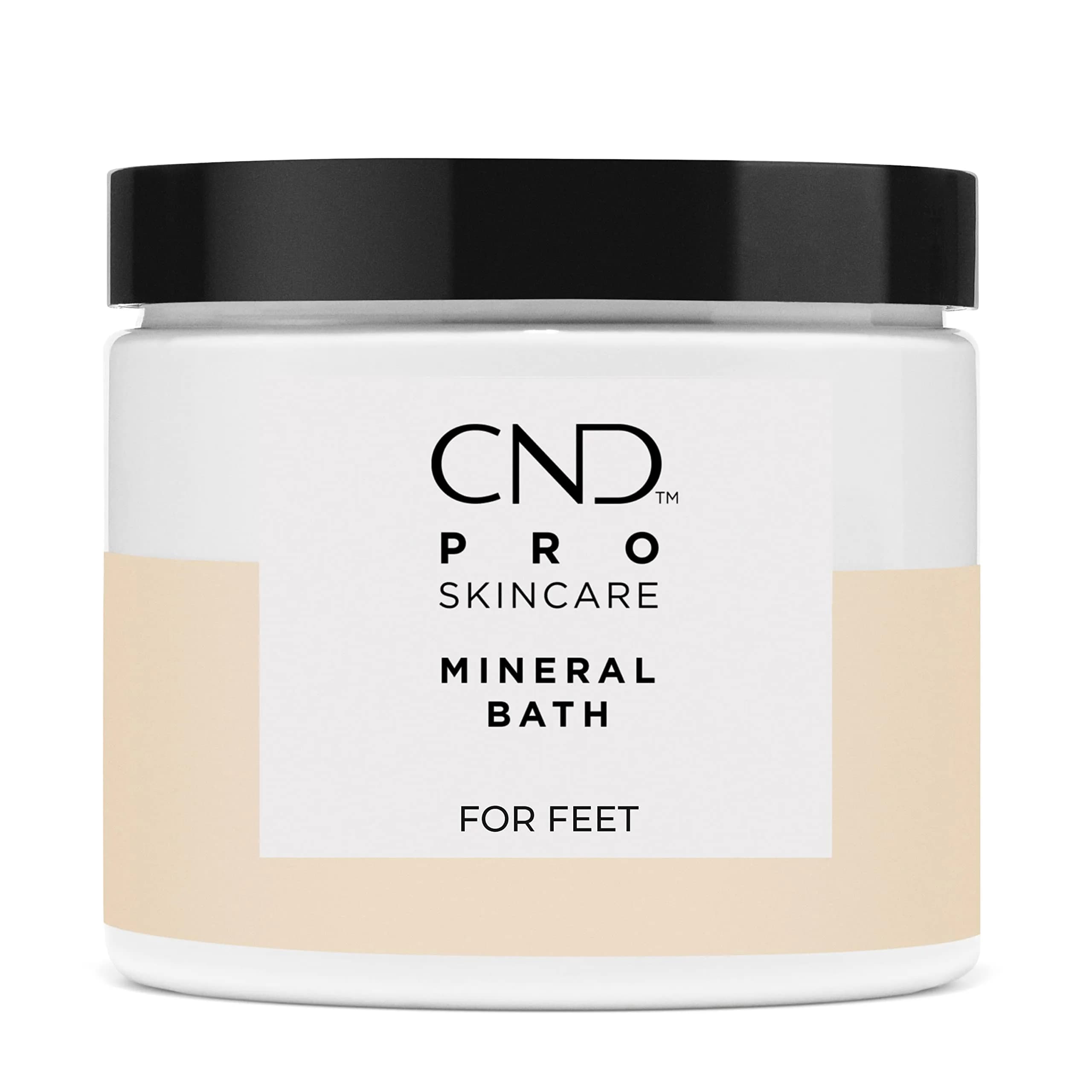 CND Pro Skincare Mineral Bath for Feet, 18 fl oz | Hydrates & Softens Dry Skin — Clear