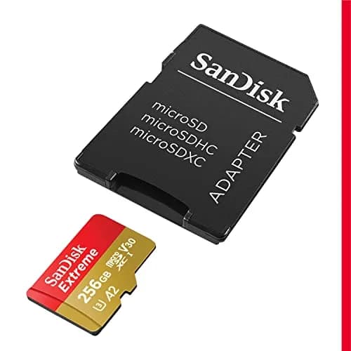 SanDisk 256GB Extreme microSDXC UHS-I Memory Card with Adapter 256GB (8.47 Fl Oz) | Fast Read/Write Speeds for 4K/5K Video thumbnail 2