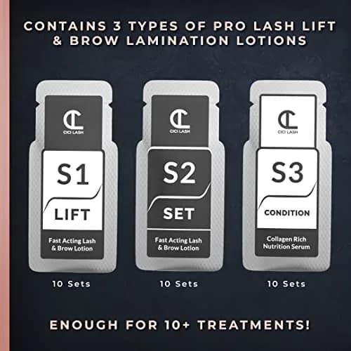 CICI Lash Elite Lash Lift & Brow Lamination Lotions | 10 Treatments (30 Sachets Total) thumbnail 2