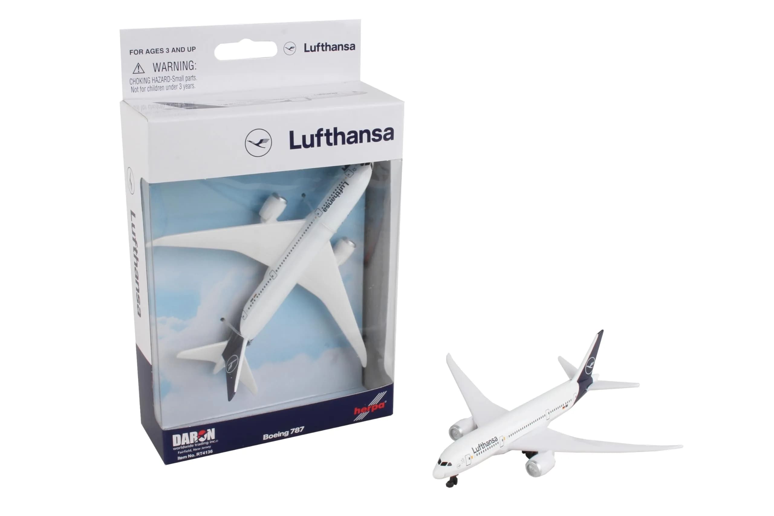 Daron Lufthansa 787 Die-cast Toy Airplane Model 14 cm (5.5 inches) | Officially Licensed, Ages 3+