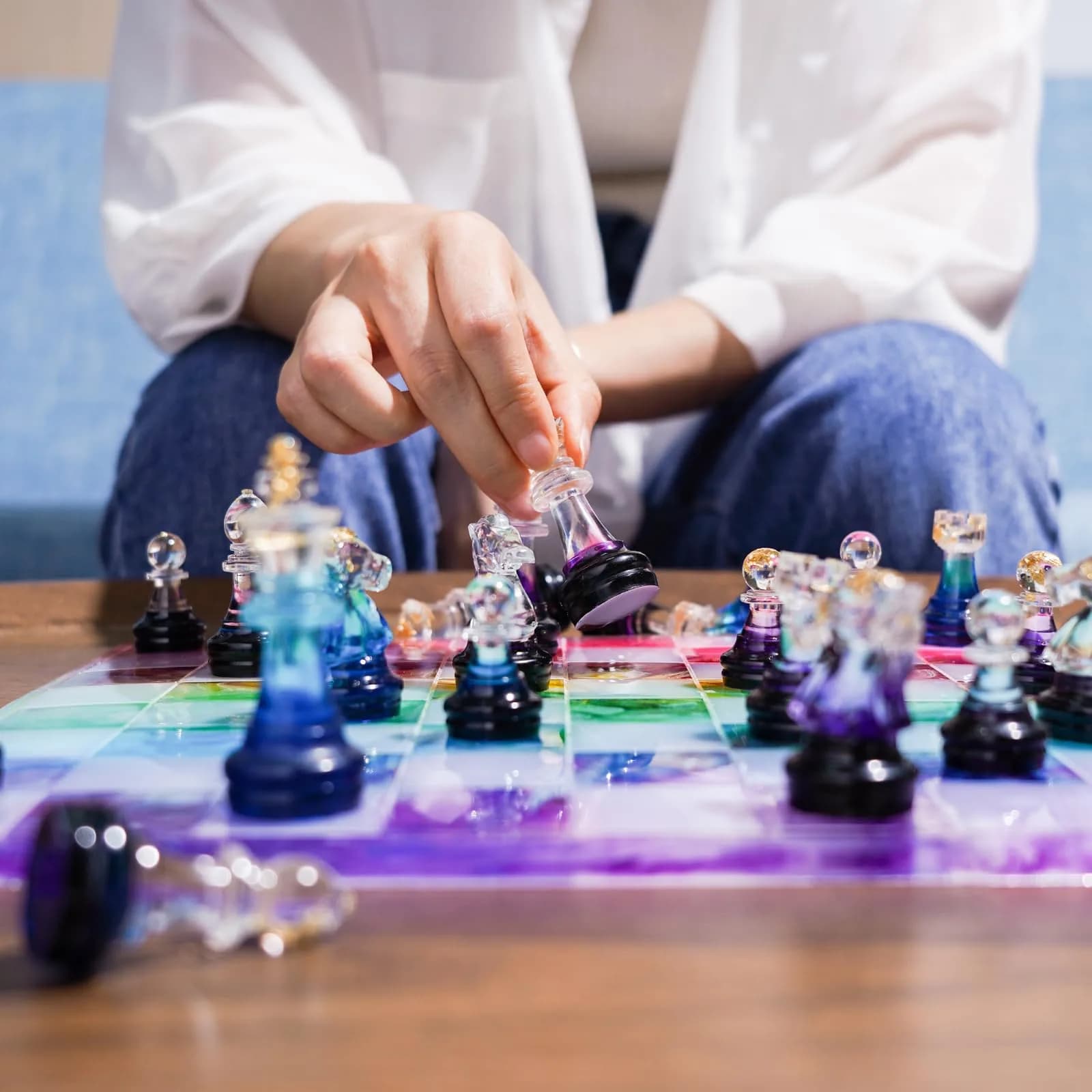LET'S RESIN Chess Molds for Resin Casting, Full Size 3D Chess Set Molds | 25-Piece Set with Mica Powders - view 3