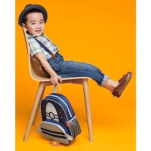Skip Hop Sparks Kid's Backpack, Rocket | Adjustable Padded Straps & Roomy Main Compartment thumbnail 7