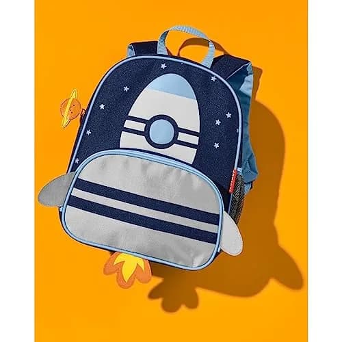Skip Hop Sparks Kid's Backpack, Rocket | Adjustable Padded Straps & Roomy Main Compartment thumbnail 3