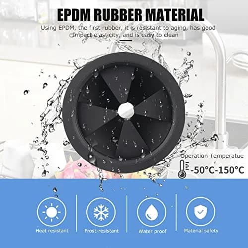 Mellbree Garbage Disposal Splash Guards 2-Pack 3 1/8" | Quiet Collar Cover for EZ Installation Disposers thumbnail 4