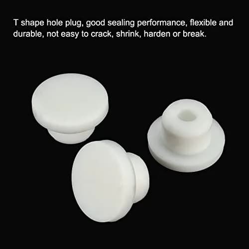 MECCANIXITY Silicone Rubber Hole Plug White 14-15mm | Flexible Lab & Home Seal thumbnail 4