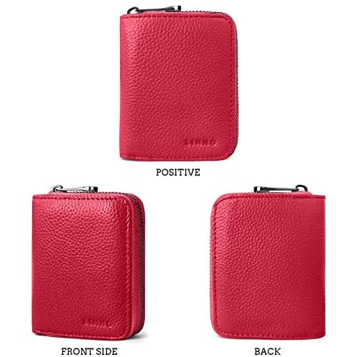 Linno RFID 20 Slots Credit Card Wallet in Genuine Cowhide Leather | Compact Small Accordion Wallet for Men & Women thumbnail 5