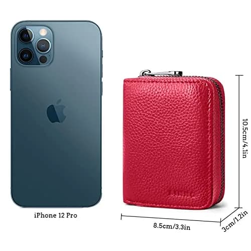 Linno RFID 20 Slots Credit Card Wallet in Genuine Cowhide Leather | Compact Small Accordion Wallet for Men & Women thumbnail 6