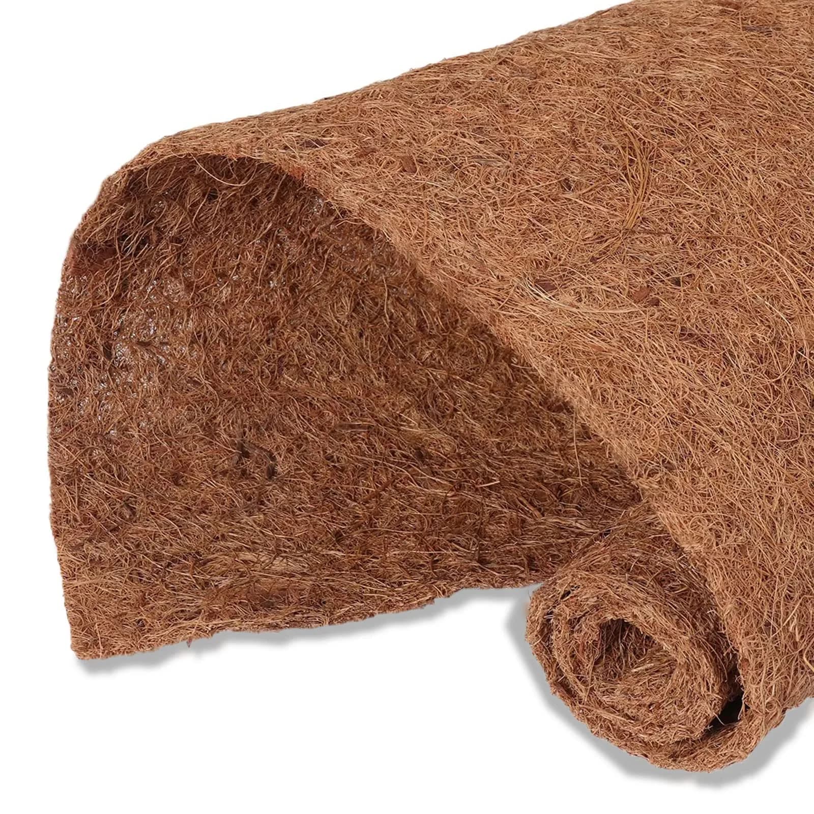 MIOHNAN Natural Coco Coir Fiber Liner Roll Sheet 30cm (12 inch) x 122cm (48 inch) | Eco-Friendly Plant Liner for Baskets & Moss Poles - main product image