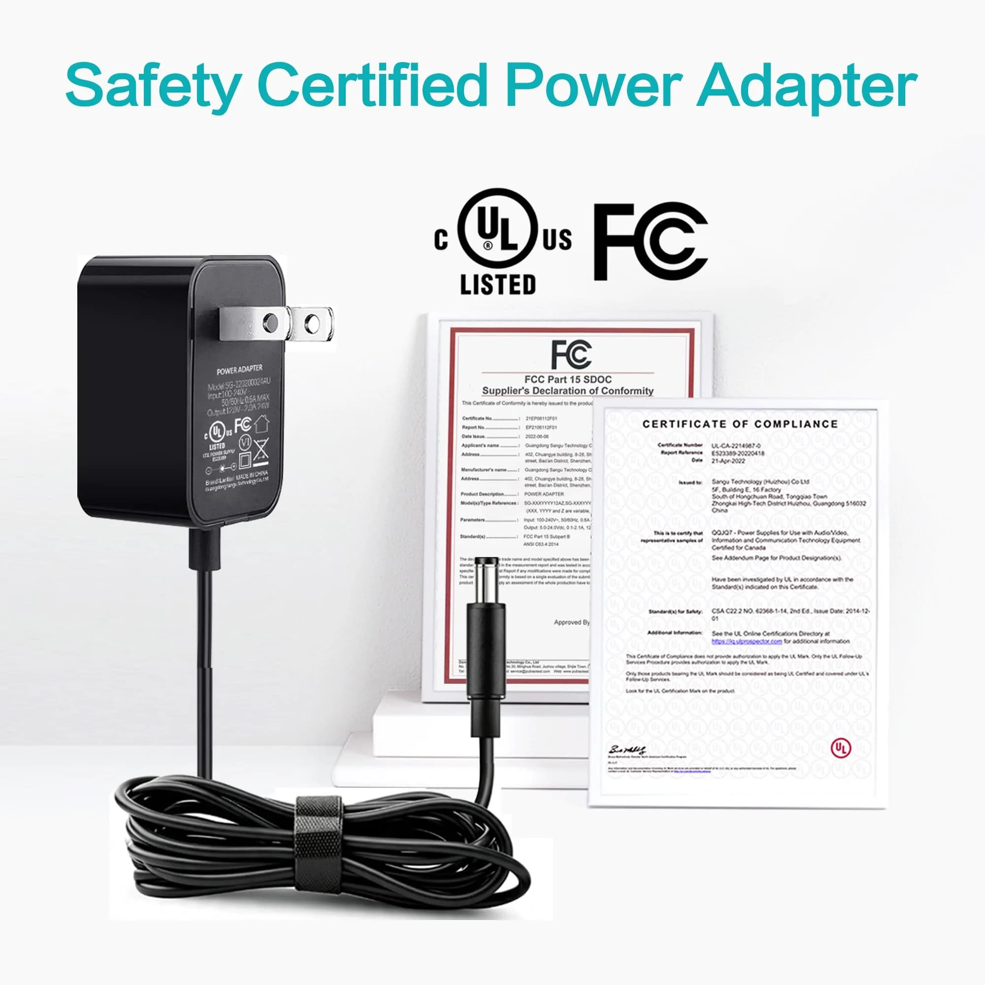 Lantisri 12V 2A AC Adapter Power Cord for Sony Blu-Ray Disc DVD Players Replacement | 24W Max Output, 6ft Cord, UL Certified - view 7