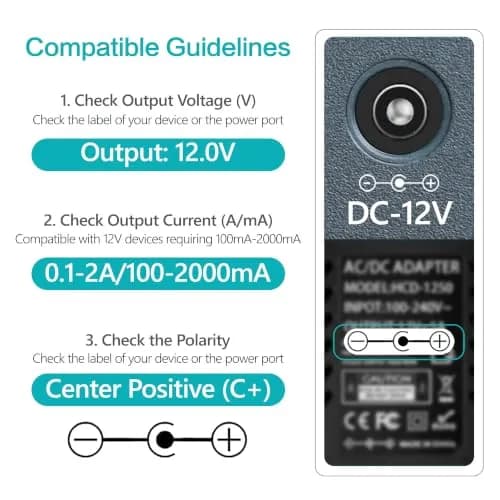 Lantisri 12V 2A AC Adapter Power Cord for Sony Blu-Ray Disc DVD Players Replacement | 24W Max Output, 6ft Cord, UL Certified thumbnail 3
