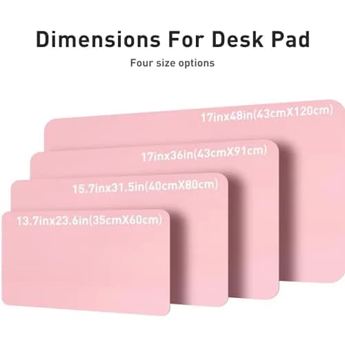 Aothia Leather Desk Pad Protector - Large Mouse Pad, Non-Slip PU Leather Blotter 91cm x 43cm (36" x 17") | Protects Desks from Scratches, Spills, and Heat thumbnail 8