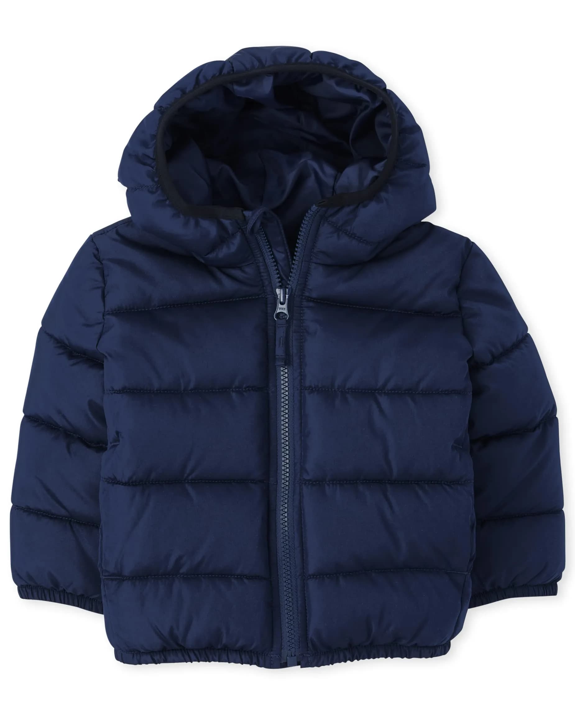 The Children's Place Baby Boys and Toddler Medium Weight Puffer Jacket, Navy, 4T | Wind & Water Resistant - main product image