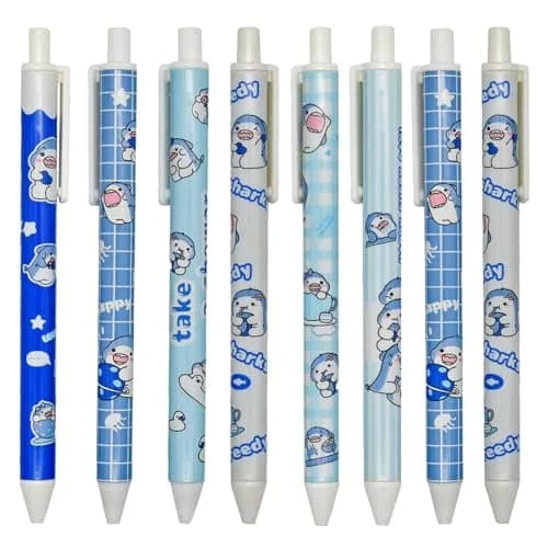 Maydahui 12 PCS Blue Baby Shark Gel Pen | Smooth, Fine Point, Cartoon Animal Design thumbnail 1