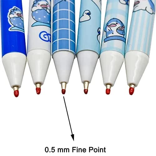 Maydahui 12 PCS Blue Baby Shark Gel Pen | Smooth, Fine Point, Cartoon Animal Design thumbnail 4