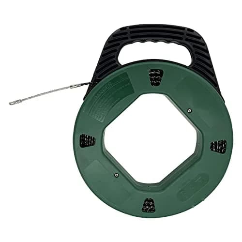 VGongTech 100ft (30.48m) PET Fish Tape Reel Kit | Non-Conductive Wire Puller for Walls & Conduits thumbnail 1