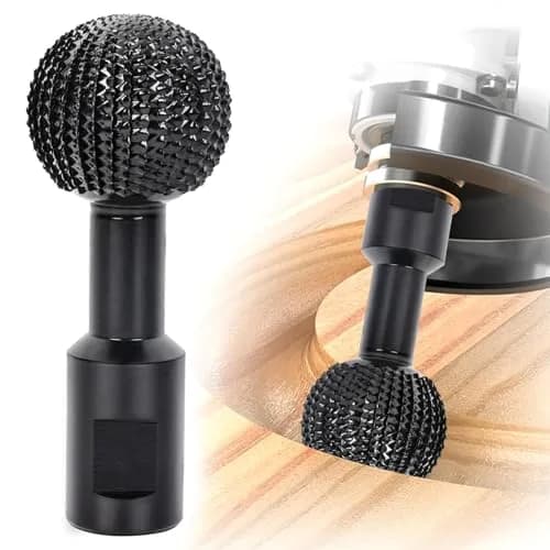 Pomsare Wood Sanding Ball Gouge Disc with 5/8-11 Threads for 4.5-5 Inch Angle Grinders | Power Carving Tool for Wood thumbnail 1