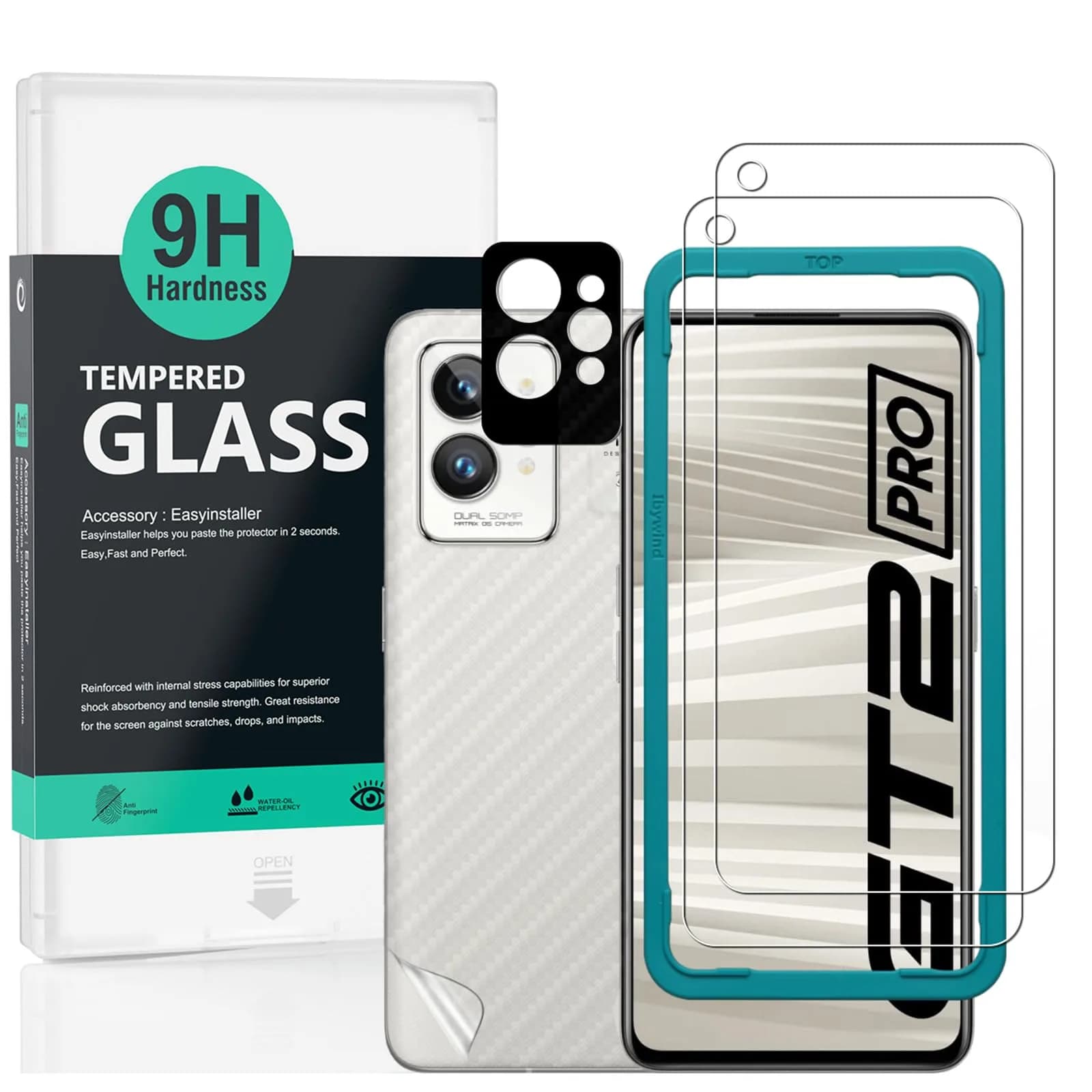 Ibywind Screen Protector for Realme GT 2 Pro 5G 6.7 Inches | 9H Tempered Glass, Easy Install, Bubble-Free