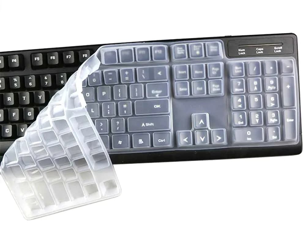 UHamn Dust-Proof Silicone Keyboard Skin Cover for Logitech G915 TKL | Ultra Thin, Waterproof, Dustproof, Washable — Clear 3 / Compatible for Logitech K845
