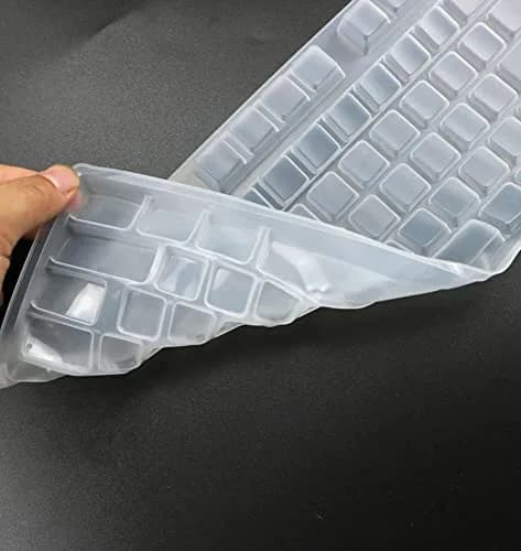 UHamn Clear Silicone Keyboard Skin Cover for Logitech G213 G610 G810 G512 G413 K840 Gaming Keyboards | US Layout thumbnail 4