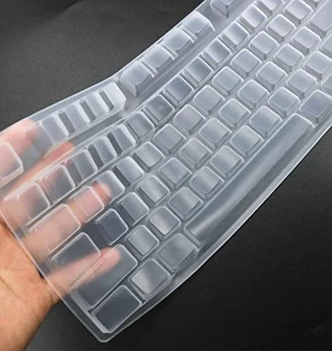 UHamn Clear Silicone Keyboard Skin Cover for Logitech G213 G610 G810 G512 G413 K840 Gaming Keyboards | US Layout thumbnail 3
