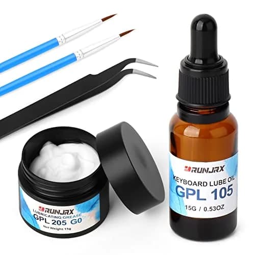 YIMAGUJRX Keyboard Switch Lube Grease Oil GPL 205 15g (0.53oz) & GPL 105 15g (0.53oz) | For Mechanical Keyboard Springs, Stabilizers, Switches thumbnail 1