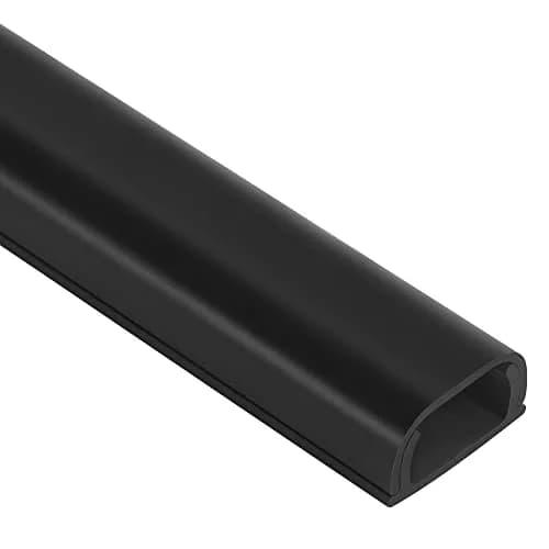 ZhiYo 68" Cord Covers for Wires on Wall, Black Cord Hider, 0.7" W x 0.4" H | Wall Cable Management Raceway thumbnail 1