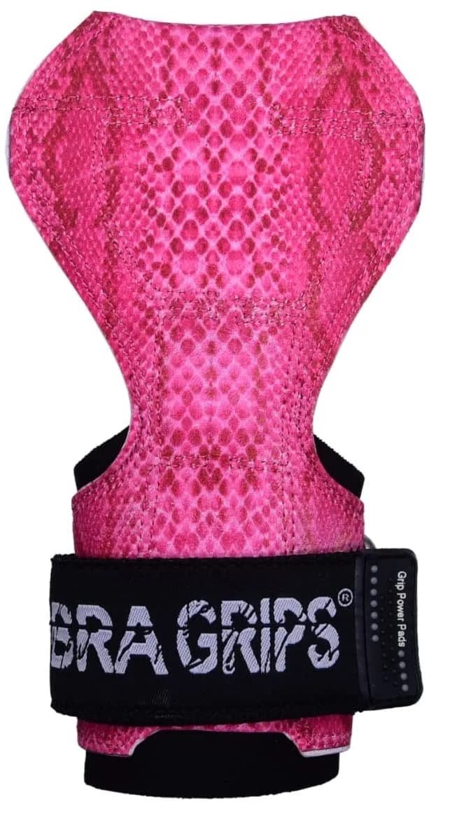 Cobra Grips FIT SNK Pink Leather Weight Lifting Gloves with Wrist Wraps - Unisex Adult (4.25"-7.0" Wrist) - view 5