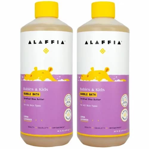 Alaffia Babies & Kids Bubble Bath, Lemon Lavender 16 Fl Oz | Gentle Tear-Free Formula for Sensitive Skin, Baby Essentials thumbnail 1