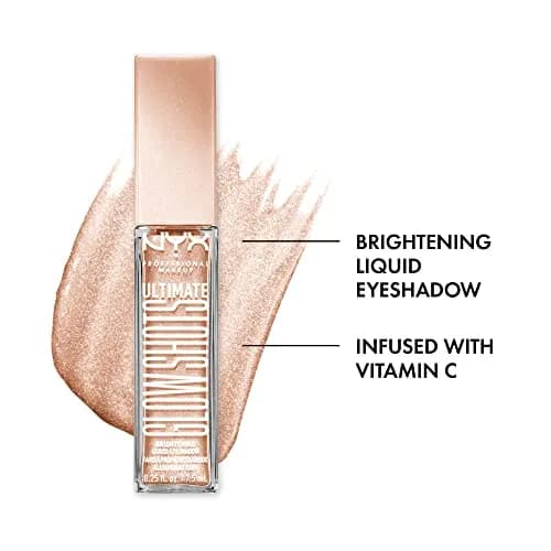 NYX PROFESSIONAL MAKEUP Ultimate Glow Shots Liquid Eyeshadow Highkey Lychee 7.4ml (0.25 Fl Oz) | Shimmer Finish with Vitamin C thumbnail 2