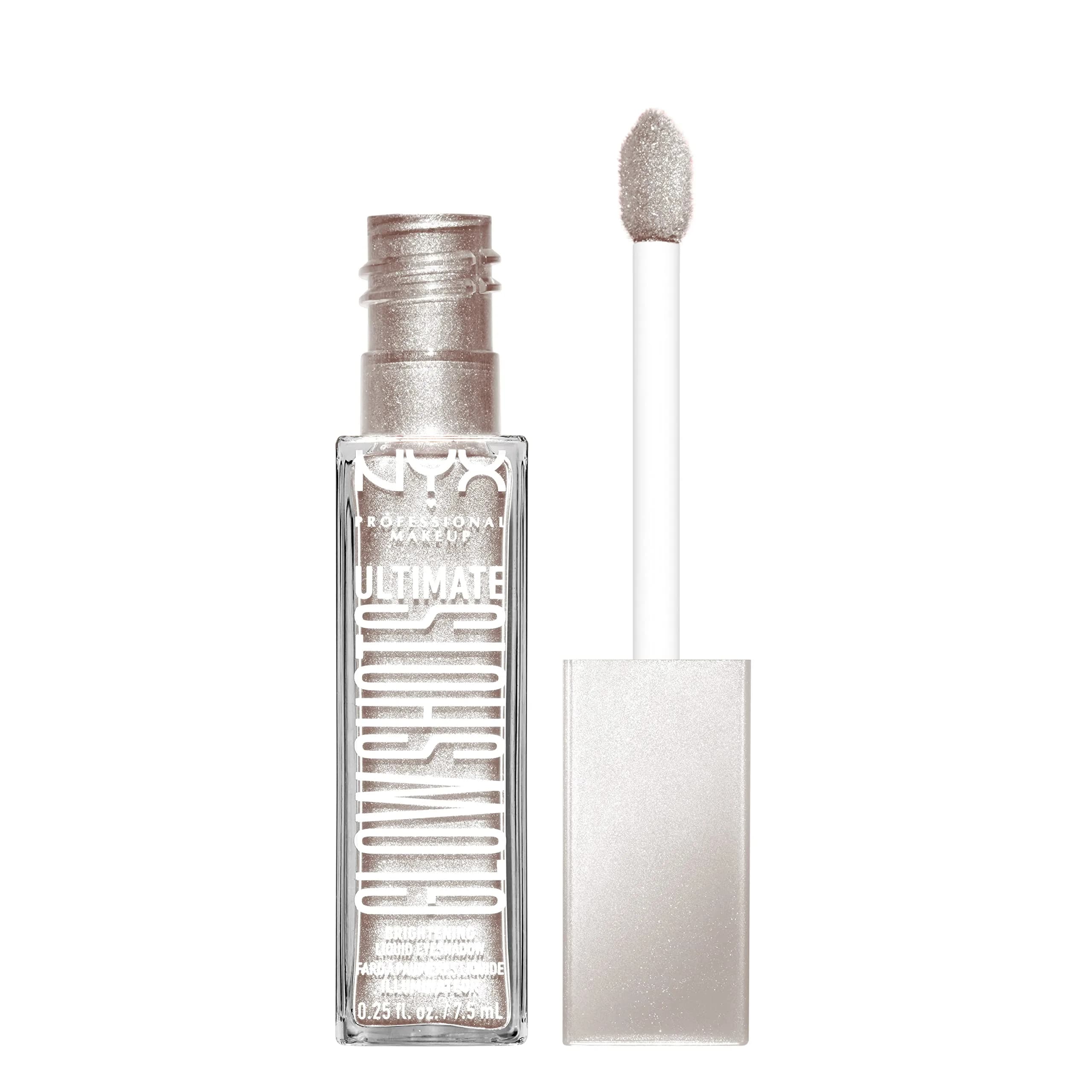 NYX PROFESSIONAL MAKEUP Ultimate Glow Shots Liquid Eyeshadow Come Thru Coconut 7.39ml (0.25 Fl Oz) | Shimmer with Vitamin C — Come Thru Coconut