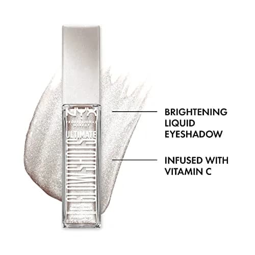 NYX PROFESSIONAL MAKEUP Ultimate Glow Shots Liquid Eyeshadow Come Thru Coconut 7.39ml (0.25 Fl Oz) | Shimmer with Vitamin C thumbnail 2